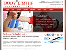 Tablet Screenshot of body-limits.co.uk
